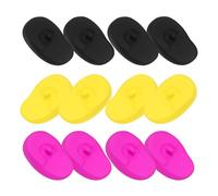 STOBAZA Lot de 6 Paires de Protège-Oreilles en Silicone Réutilisables Résistants à la Chaleur Protection Auditive pour Coloration Capillaire Coiffage et Sèche-Cheveux Multicolores