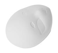 STOBAZA Masque Renard en Pvc Blanc Non Peint pour Loisirs Créatifs, Confortable à Porter, pour Fêtes et Cosplay, Masque à Décorer pour Bal Masqué