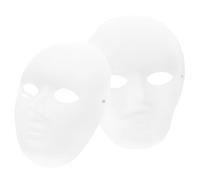STOBAZA Masques en Papier à Peindre Soi-même pour Fête Élastique, Design Graffiti Créatif, Lot de Set de Masques Blancs Faits Main pour Bal Masqué et Soirées
