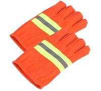 STOBAZA Moufles de Sauvetage Ignifuges et Isolants, Coton, Orange | Protection Antidérapante et Anti-perforation, Usage Extérieur, Hommes et Femmes, Finition Visible
