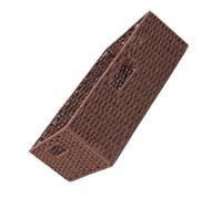 STOBAZA Panier de Rangement en Rotin Tressé, Boîte de Rangement en Rotin Tressé, Petit Modèle Café à 3 Poignées, Papier Corde et Armature Métallique, avec Poignée, pour Snacks