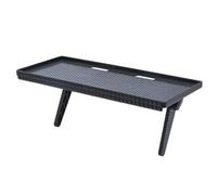 STOBAZA Support de Rangement sans Perforation en Abs Noir pour Box et Console de Jeux, Étagère Murale Stable Grosse Capacité pour Usage à Domicile
