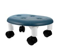 STOBAZA Tabouret pivotant roulettes en Plastique Simple pour Usage Salon de manucure et Bureau, avec marchepied intégré