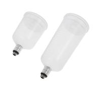 STOBOK Lot de 2 Flacons D'aérographe Démontables, en Plastique Solide, Transparent et Gradué, Usage Artistiques et Maquillage, pour Peinture et Pigments, pour Loisirs Créatifs