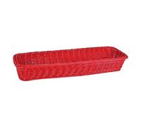 Stock Cash 55544 Plateau PP GN2/4, Rouge, 53 x 16.2 x 6.5 cm, Rotin