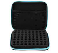 Stockage D'huiles Essentielles Stockage D'huiles Essentielles, 63 Emplacements Sac de Stockage Portable D'huiles Essentielles D'aromathérapie Organisateur de Boîtes de Rangement pour Plantes(bleu)