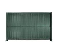 STOCKCLOTURE Kit occultation lamelle lattes PVC pour panneau grillage rigide maille 55 brise vue-brise H 1m93 x 2m50 Vert