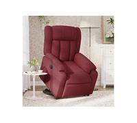 vidaXL Fauteuil inclinable électrique - Rouge bordeaux