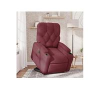 stoel électrique réglable tissu bordeaux