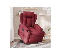 vidaXL stoel électrique réglable tissu bordeaux Rouge G