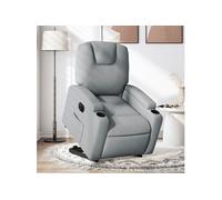 stoel électrique réglable tissu gris clair