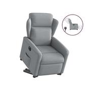 vidaXL Fauteuil inclinable électrique – tissu gris clair