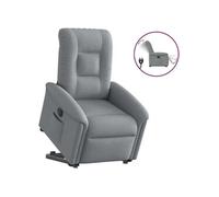 stoel électrique réglable tissu gris clair