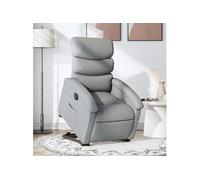 stoel électrique réglable tissu gris clair