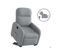 vidaXL stoel électrique réglable tissu gris clair Gris G