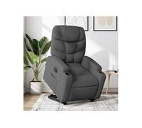 vidaXL Fauteuil inclinable électrique - Gris foncé