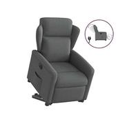 stoel électrique réglable tissu gris foncé