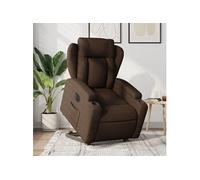 vidaXL stoel électrique réglable tissu marron Marron G