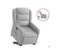 vidaXL stoel électrique réglable tissu wolk gris Gris G