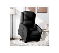 vidaXL Fauteuil inclinable électrique, moderne, dossier et repose-pieds réglables, tissu noir