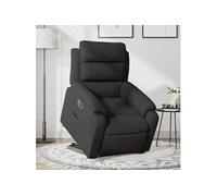 vidaXL Fauteuil inclinable électrique noir tissu