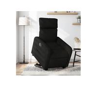 vidaXL Fauteuil inclinable électrique réglable en tissu – Noir