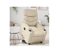 vidaXL stoel électrique similicuir crème Beige G