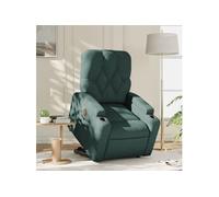 stoel électrique tissu vert foncé