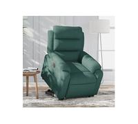 vidaXL Fauteuil inclinable électrique - Vert foncé