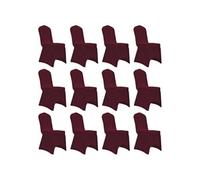 vidaXL Stoelhoezen stretch 12 st bordeauxrood279093 Rouge G