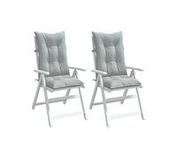 vidaXL Lot de 2 Gris Clair Mélangé