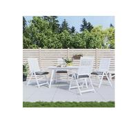 vidaXL Coussins de chaise - Lot de 4 - Gris