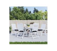 vidaXL Coussins de chaise lot de 6 carreaux noir 50x50x7 cm