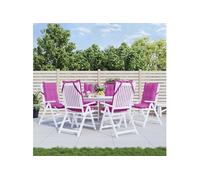 vidaXL Stoelkussens 6 st hoge rug oxford stof roze377664 G