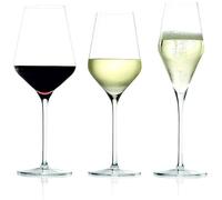 Stölzle Lausitz 231 00 81 : 18 pièces Quatrophil « Schloss Klafeld » Set de 6 verres à vin rouge, 6 verres à vin blanc, 6 verres à champagne Transparent