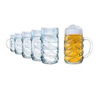 Stölzle Lausitz 5210052 Lot de 6 chopes à bière de la collection Kaiser 500 ml Passe au lave-vaisselle Dimensions : hauteur 13,4 cm Diamètre extérieur 9,5 cm