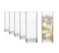 Stölzle Lausitz Berlin Lot de 6 verres highball 523 ml - Verres à cocktail élégants en cristal de style art déco - Verres parfaits pour long drink, jus et eau - Passe au lave-vaisselle - Fabriqué en