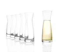 Stölzle Lausitz Carafe Universelle 6 x 250 ml - Élégante Mini Carafe en Cristal sans Plomb pour Eau Jus Lait ou Spiritueux - Résistante et Compatible Lave-Vaisselle - Fabriquée en Allemagne