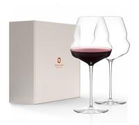 Stölzle Lausitz Cocoon Verres À Vin Rouge Bourgogne 710 ml, Lot De 2 Verres | Grands Verres À Bourgogne Et À Vin Rouge Extravagants, Verres À Pied Ventrus Pour Une Dégustation Élégante
