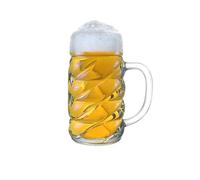 Stölzle Lausitz Diamond Chope à bière 0,3 l au design diamant I 1 pièce I Chope à bière avec anse I Verre à bière traditionnel I Passe au lave-vaisselle I Cruches de qualité supérieure I incassable