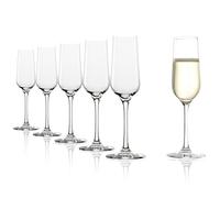 Stölzle Lausitz Flûtes à Champagne Revolution Lot de 6, 200 ml - Verres élégants idéaux pour Champagne, Prosecco & Vins Mousseux - Verres en Cristal Lavables au Lave-Vaisselle & Fabriqués en Allemagne