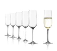 Stölzle Lausitz Flûtes à Champagne Weinland Lot de 6, 200 ml - Verres Élégants en Cristal Idéal pour Prosecco & Vins Mousseux - Lavables au Lave-Vaisselle & Résistants, Made in Germany