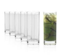 Stölzle Lausitz NYB SOHO Verres Longdrink Lot de 6, 405 ml - Verres élégants pour Cocktails, Eau & Jus - Cristal de haute qualité - Compatible lave-vaisselle, Fabriqué en Allemagne