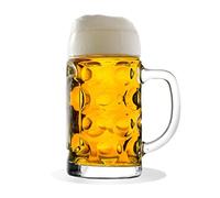 Stölzle Lausitz Oberglas ISAR Chope de 0,5 L I chope à bière originale Oktoberfest I Lot de 2 I verre traditionnel 2 pièces I lavable au lave-vaisselle I haute qualité