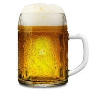 Stölzle Lausitz Oberglas Kaiser chope à bière 0,5l l chope à bière originale Oktoberfest I lot de 6 pièces I verre à bière traditionnel à poignée I lavable au lave-vaisselle I haute qualité
