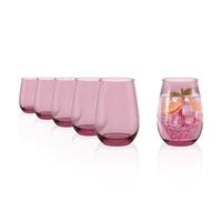 Stölzle Lausitz Verres à Eau Elements Kids Set de 6 x 335 ml Lilas - Verres en Cristal pour Eau Jus et Cocktails - Résistants aux Chocs et Lavables au Lave-Vaisselle - Élégants et Fonctionnels