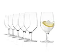 Stölzle Lausitz Verres à Eau Ultra Lot de 6, 450 ml - Verres Élégants avec Pied pour Eau, Jus & Cocktails - Cristal de Qualité, Résistant aux Chocs & Compatible Lave-Vaisselle - Made in Germany