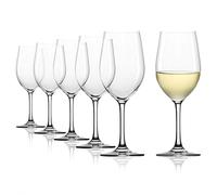 Stölzle Lausitz Verres à Vin Blanc Classic Lot de 6, 370 ml - Idéal pour Vins Blancs Corsés & Vins Rouges Moyennement Corsés - Élégant Verre à Vin Blanc en Cristal - Lavable au Lave-Vaisselle