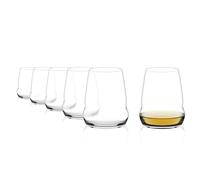 Stölzle Lausitz Verres à Vin Blanc Cocoon Set de 6, 445ml - Verres Sans Pieds Modernes pour une Maximale Libération des Arômes - Verres en Cristal - Lavables au Lave-Vaisselle & Fabriqués en Allemagne