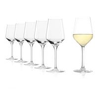 Stölzle Lausitz Verres à Vin Blanc Revolution Lot de 6, 365 ml - Verres Idéaux pour Grands Vins Blancs & Rouges Moyennement Corsés - Élégant Verre à Vin en Cristal - Lavable au Lave-Vaisselle
